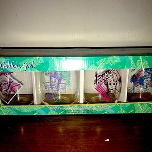 Golden Girls - set of 4 18oz wine glasses